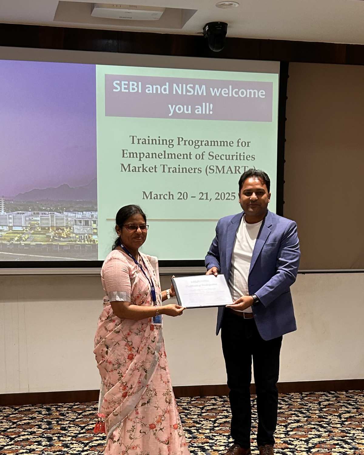 Certified Trainer empanelled by SEBI